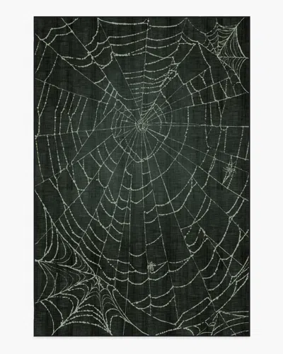 Ruggable Web Soft Black Flatwoven Rug