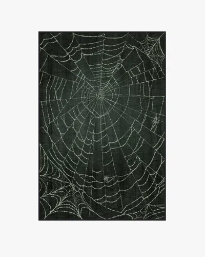 Ruggable Web Soft Black Flatwoven Rug