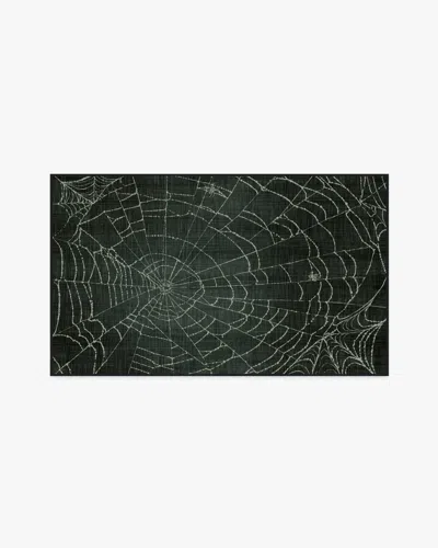 Ruggable Web Soft Black Flatwoven Rug