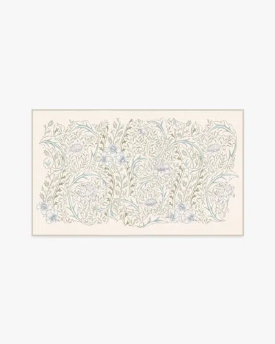 Ruggable Wild Tulip & Vine Cream Flatwoven Rug By Morris & Co. In Neutral