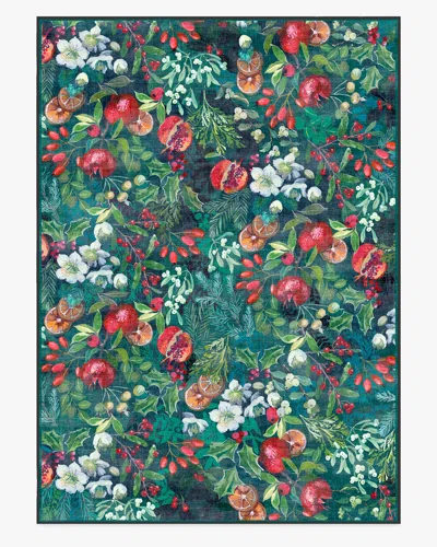 Ruggable Winterberry Green Flatwoven Rug In Multi