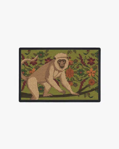 Ruggable Wise Friend Moss Green Doormat By Iris Apfel