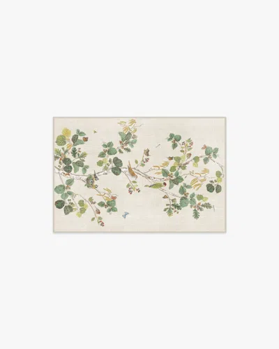 Ruggable Woodland Chorus Fawn Flatwoven Rug By Sanderson In White