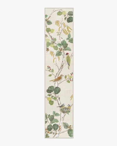 Ruggable Woodland Chorus Fawn Flatwoven Rug By Sanderson In White
