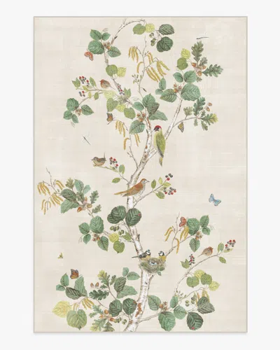 Ruggable Woodland Chorus Fawn Flatwoven Rug By Sanderson In Neutral