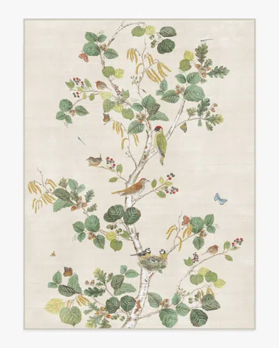 Ruggable Woodland Chorus Fawn Flatwoven Rug By Sanderson In Neutral