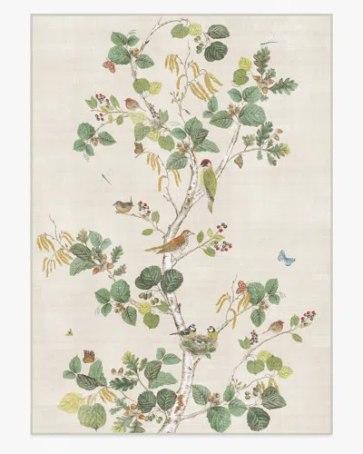 Ruggable Woodland Chorus Fawn Flatwoven Rug By Sanderson In White