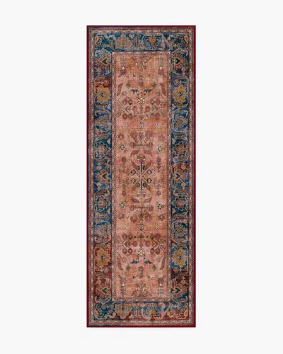Ruggable Yara Navy & Bronze Flatwoven Rug In Multi