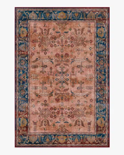 Ruggable Yara Navy & Bronze Flatwoven Rug In Brown
