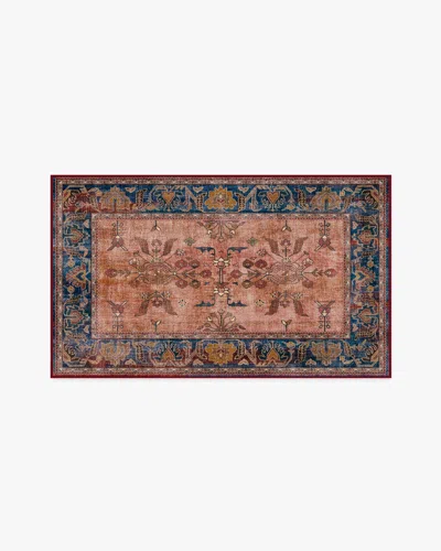 Ruggable Yara Navy & Bronze Flatwoven Rug In Blue
