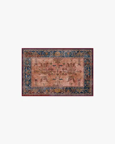 Ruggable Yara Navy & Bronze Flatwoven Rug In Brown