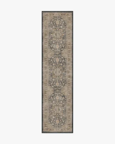 Ruggable Zahra Ink & Vintage Citron Flatwoven Rug In Multi