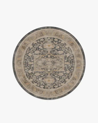 Ruggable Zahra Ink & Vintage Citron Flatwoven Rug In Multi