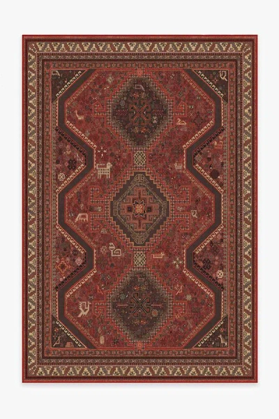 Ruggable Zareen Scarlet Red Flatwoven Rug
