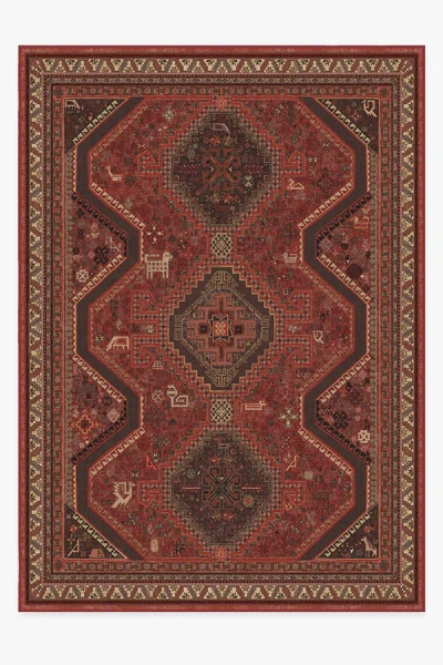 Ruggable Zareen Scarlet Red Flatwoven Rug