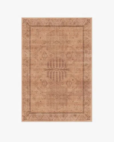 Ruggable Zariah Rose & Rust Flatwoven Rug In Brown