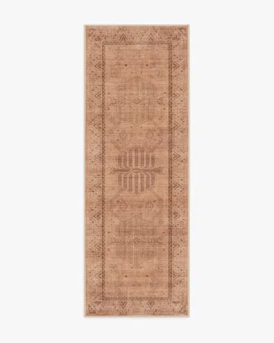 Ruggable Zariah Rose & Rust Flatwoven Rug In Brown