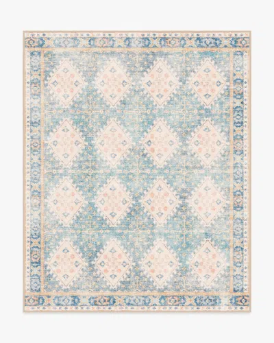 Ruggable Zosia Blue Flatwoven Rug In Black