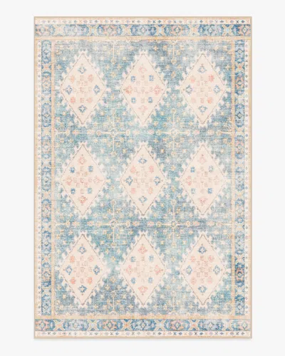 Ruggable Zosia Blue Flatwoven Rug In Black