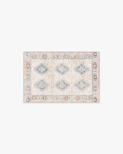 Ruggable Zosia Cream & Light Blue Flatwoven Rug