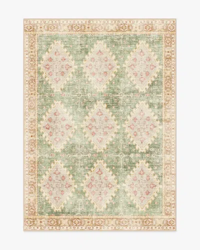 Ruggable Zosia Sage & Gold Flatwoven Rug In Brown