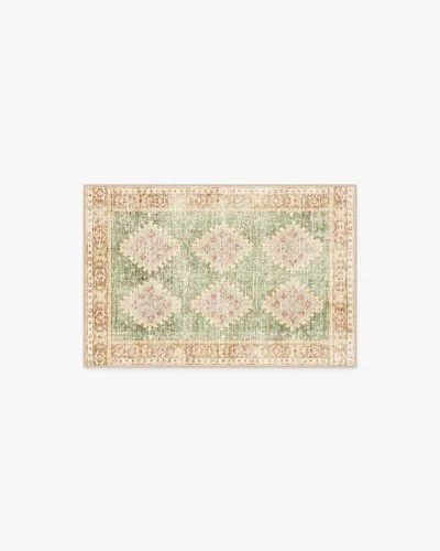 Ruggable Zosia Sage & Gold Flatwoven Rug In Brown