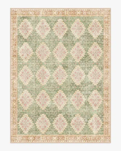 Ruggable Zosia Sage & Gold Flatwoven Rug In Animal Print