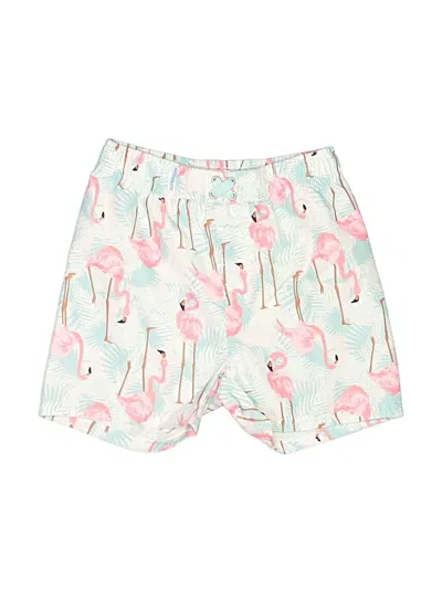 Pre-owned Rugged Butts Kids' Board Shorts In White