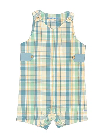 Pre-owned Rugged Butts Kids' Short Sleeve Onesie In Blue