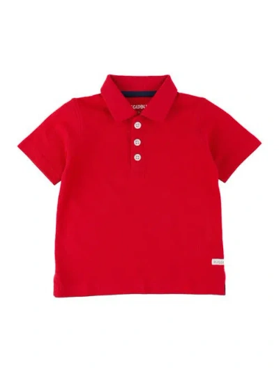 Ruggedbutts Baby Boys Pique Short Sleeve Polo Shirt In Red