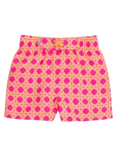 Ruggedbutts Baby Boys Upf50+ Swim Trunks In Red