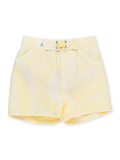 Ruggedbutts Baby Boys Upf50+ Swim Trunks In Yellow