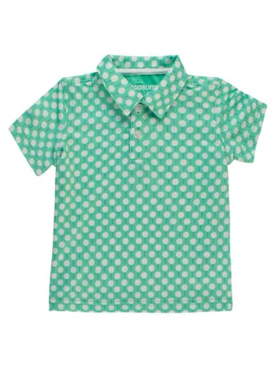 Ruggedbutts Kids'  Boys Knit Short Sleeve Performance Polo In Green