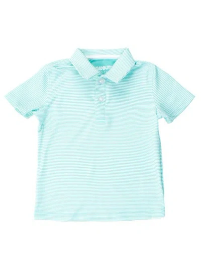 Ruggedbutts Kids'  Boys Knit Short Sleeve Performance Polo In Blue