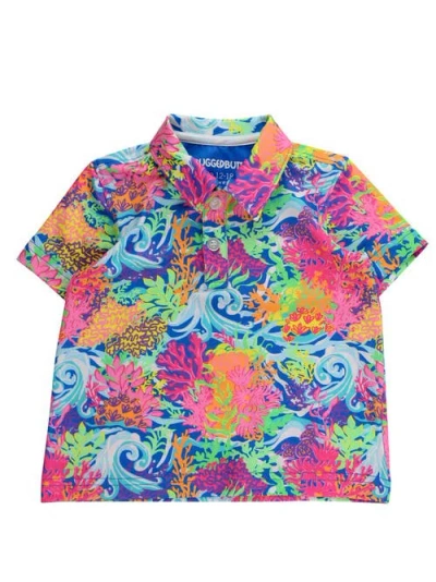 Ruggedbutts Kids'  Boys Knit Short Sleeve Performance Polo In Multi