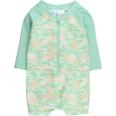 Ruggedbutts Boys Long Sleeve One Piece Rash Guard In Multi