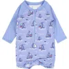 Ruggedbutts Babies'  Boys Long Sleeve One Piece Rash Guard In Blue Seas The Day