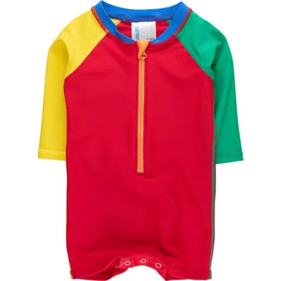 Ruggedbutts Kids'  Boys Long Sleeve One Piece Rash Guard In Multi