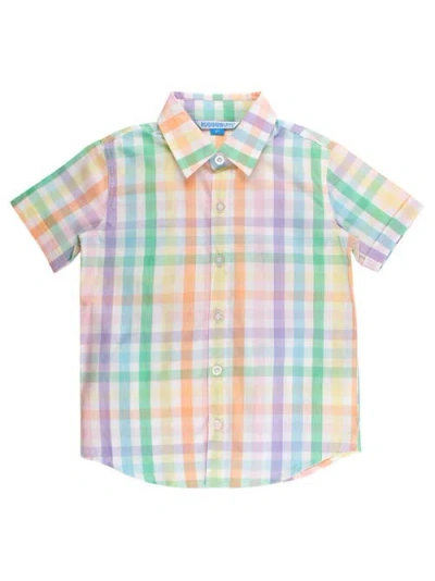 Ruggedbutts Kids'  Boys Short Sleeve Button Down Shirt In Multi