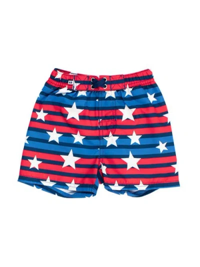 Ruggedbutts Kids'  Boys Upf50+ Americana Swim Trunks