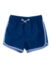 Ruggedbutts Babies'  Boys Upf50+ Sun Protected Dolphin Hem Swim Trunks In Blue