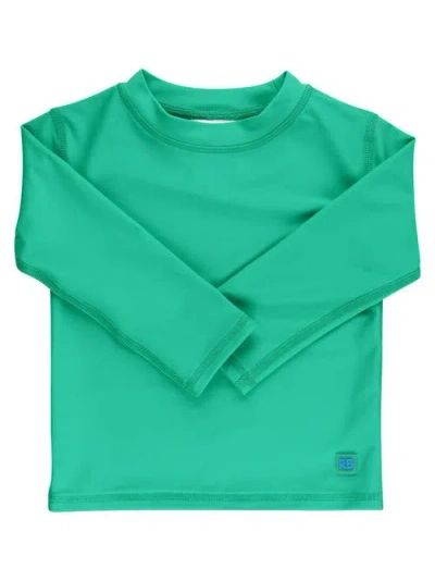 Ruggedbutts Boys Upf50+ Sun Protected Long Sleeve Rash Guard In Green
