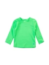 Ruggedbutts Boys Upf50+ Sun Protected Long Sleeve Rash Guard In Neon Lime