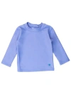 Ruggedbutts Babies'  Boys Upf50+ Sun Protected Long Sleeve Rash Guard In Periwinkle Blue