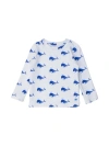 Ruggedbutts Babies'  Boys Upf50+ Sun Protected Long Sleeve Rash Guard In Whale Friends
