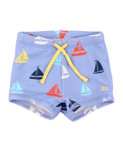 Ruggedbutts Kids' Boys Upf50+ Swim Shorties In Blue