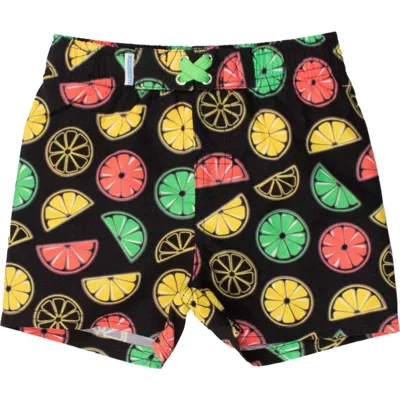 Ruggedbutts Kids'  Boys Upf50+ Swim Trunks In Black