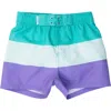 Ruggedbutts Boys Upf50+ Swim Trunks In Blue