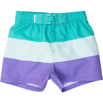 Ruggedbutts Kids'  Boys Upf50+ Swim Trunks In Blue