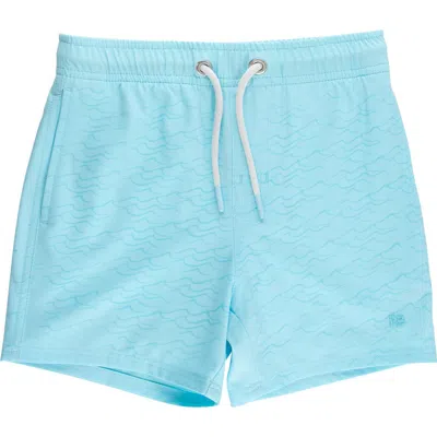Ruggedbutts Kids'  Color Changing Performance Hybrid Swim Trunks In Blue